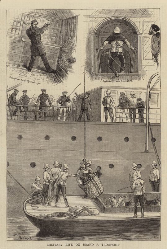 Militair leven aan boord van een troepenschip door William Ralston