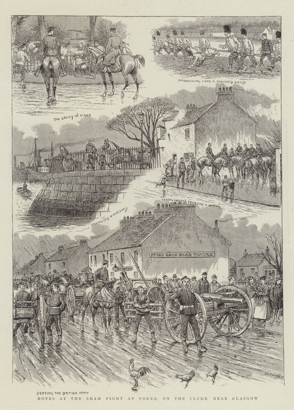 Aantekeningen bij het schijngevecht in Yoker, aan de Clyde, nabij Glasgow door William Ralston