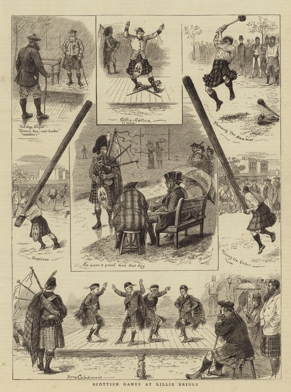 Schotse spelen in Lillie Bridge door William Ralston