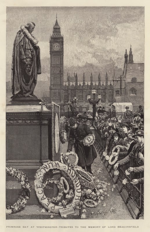 Primrose Day in Westminster, Eerbetoon aan de Herinnering van Lord Beaconsfield door William Small