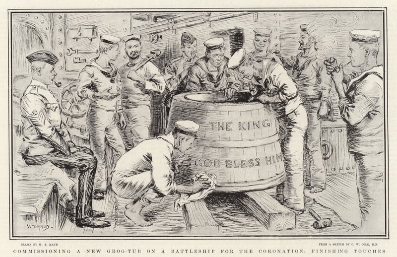 Ingebruikname van een Nieuwe Grog-Tub op een Slagschip voor de Kroning, Laatste Handelingen door William T. Maud