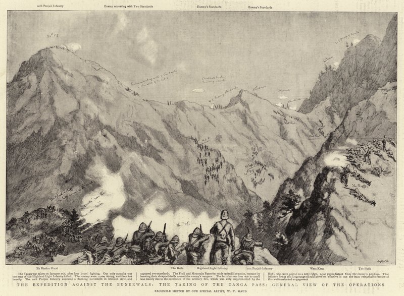 De expeditie tegen de Bunerwals, de verovering van de Tanga-pas, algemeen overzicht van de operaties door William T. Maud