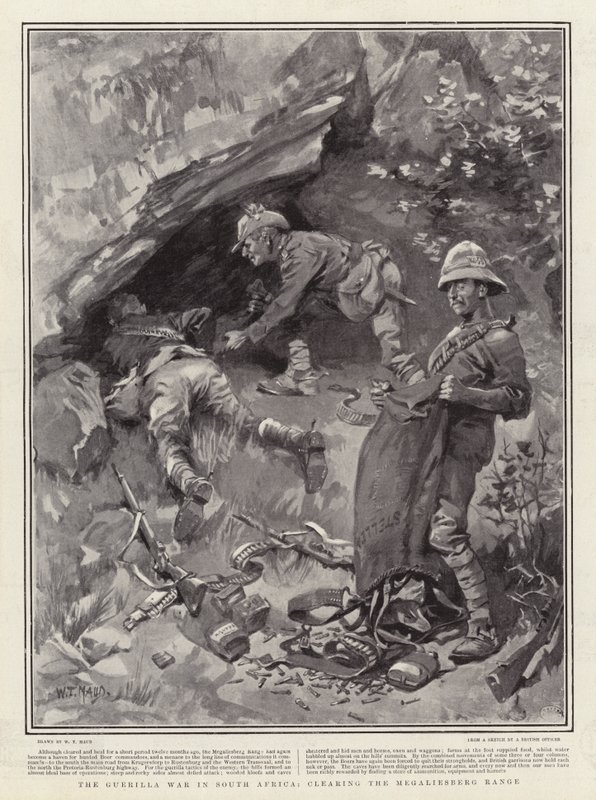 De Guerrillaoorlog in Zuid-Afrika, het opruimen van de Megaliesberg Range door William T. Maud