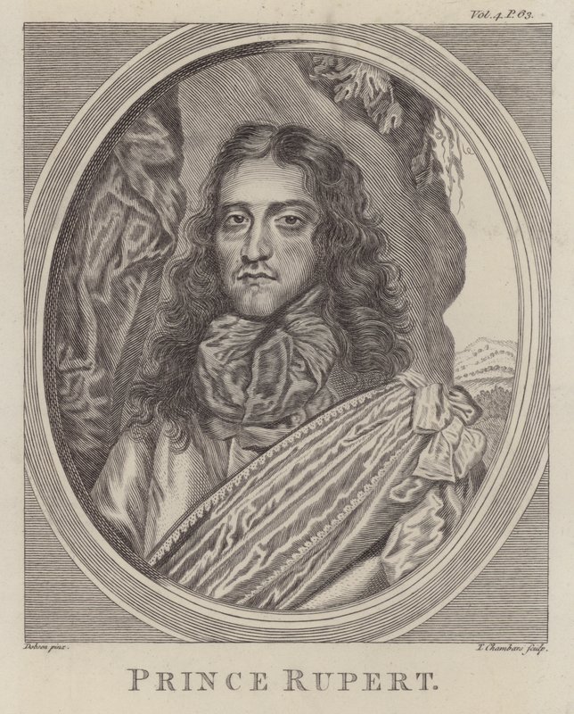 Prins Rupert van de Rijn, Duitse soldaat die vocht aan de royalistische kant in de Engelse Burgeroorlog door William (after) Dobson
