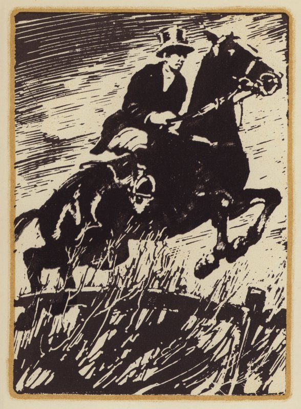 Illustratie voor Herinneringen van een vossenjager door Siegfried Sassoon door William (after) Nicholson