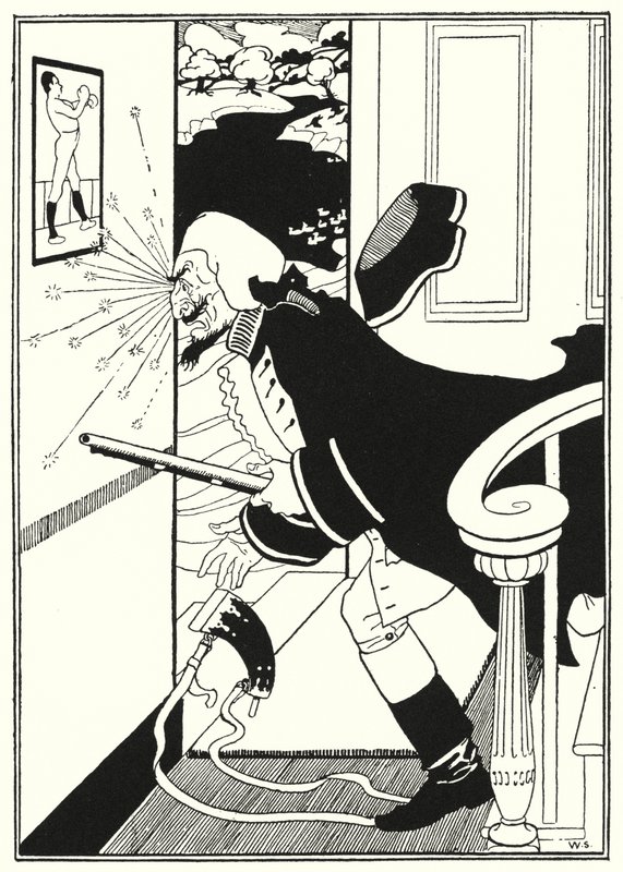 Illustratie voor de Avonturen van Baron Munchausen door William (after) Strang