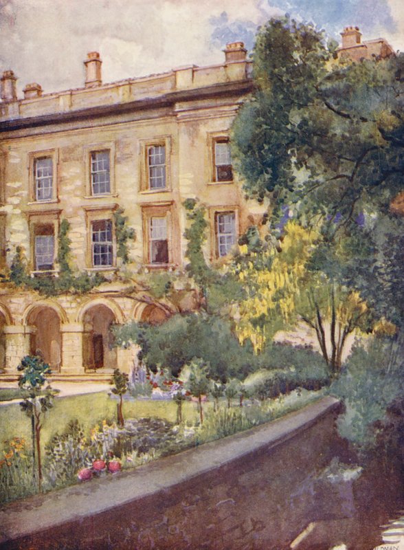 Magdalen College Nieuwe Gebouwen grenzend aan Magdalen bossen door William Ainsworth Wildman