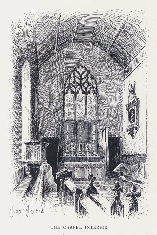 Het Kapelinterieur door William Alexander Ansted