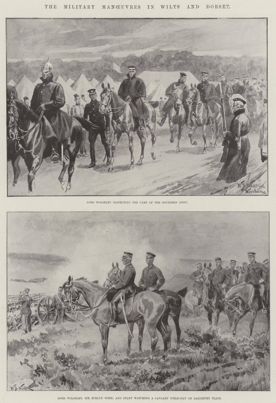 De Militaire Manoeuvres in Wilts en Dorset door William Barnes Wollen