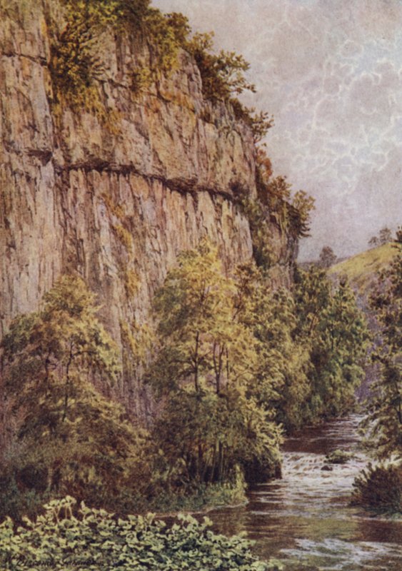 Chee Tor, Chee Dale, nabij Buxton door William Biscombe Gardner
