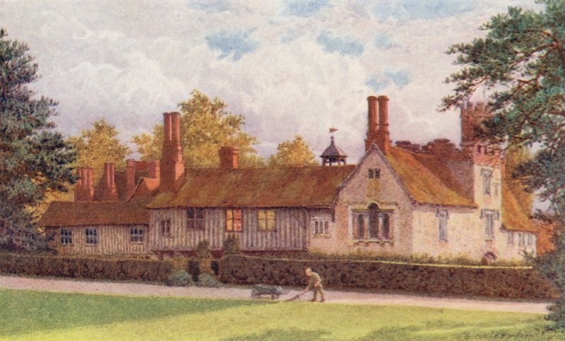 Ightham Mote vanaf het Terras door William Biscombe Gardner