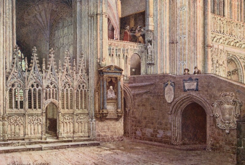 Het Martelaarschap, Canterbury Kathedraal door William Biscombe Gardner