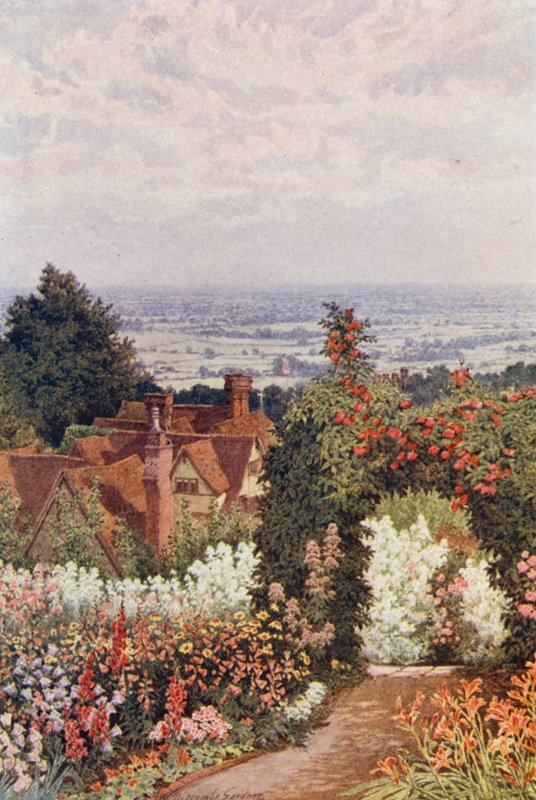 De Weald vanuit de Tuin van de Dokter, Sutton Valence door William Biscombe Gardner