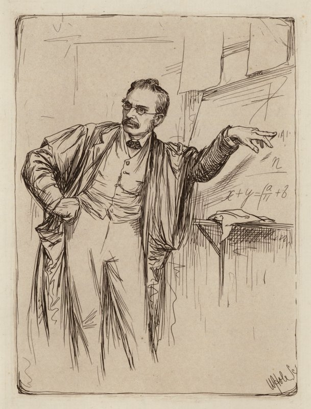 George Chrystal, Professor in de Wiskunde door William Brassey (after) Hole