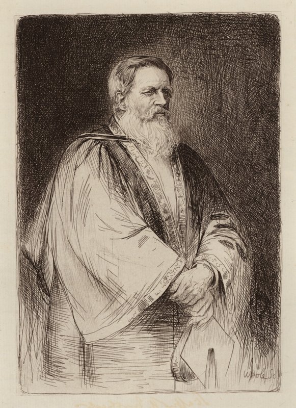 Sir Stafford Henry Northcote, Lord Rector door William Brassey (after) Hole