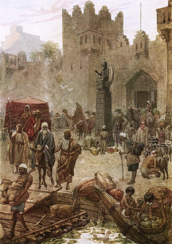 Abram verlaat Ur der Chaldeeën door William Brassey Hole