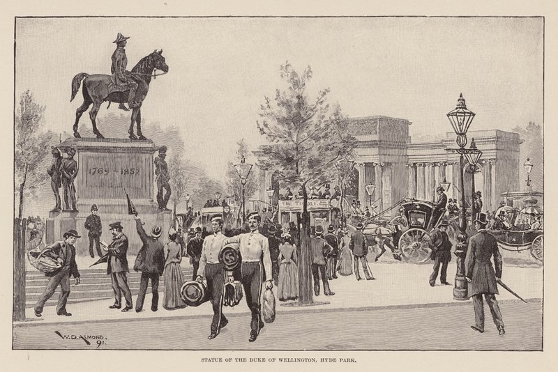 Standbeeld van de Hertog van Wellington, Hyde Park door William Douglas Almond