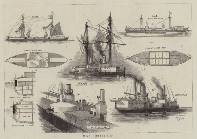 HMS Inflexible door William Edward Atkins