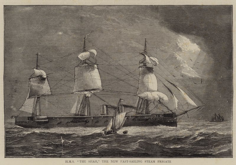 HMS The Shah, de Nieuwe Snelsailende Stoomfregat door William Edward Atkins