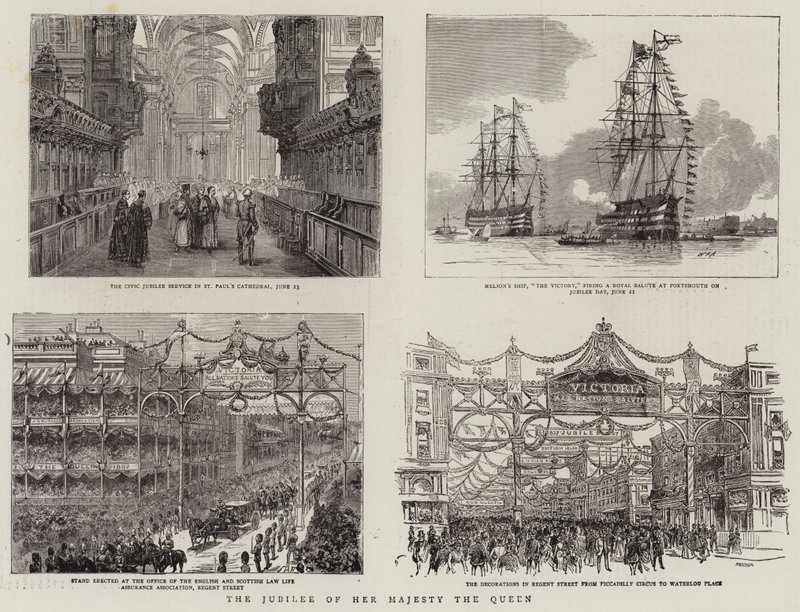 Het jubileum van Hare Majesteit de Koningin door William Edward Atkins