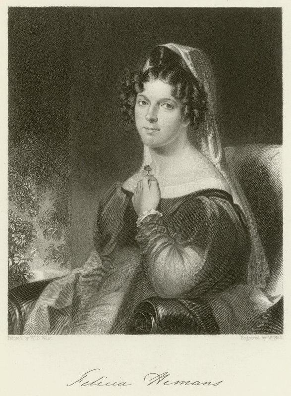 Felicia Hemans door William Edward West