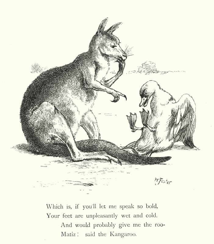 De Eend En De Kangoeroe (gravure) door William Foster