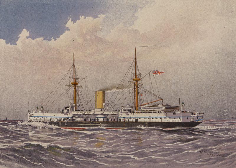 HMS Colossus, slagschip 1e klasse door William Frederick Mitchell