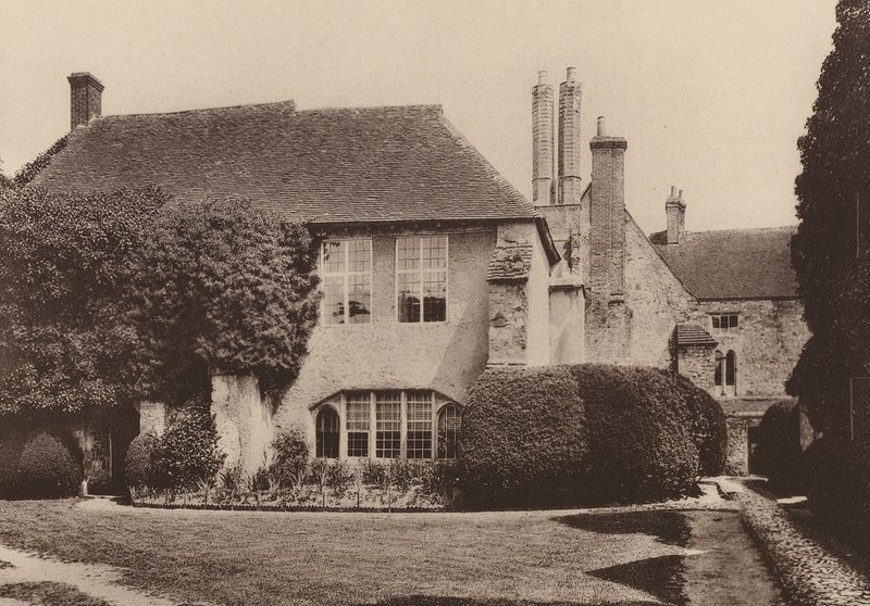 Bij Amberley Castle, West Sussex door William Galsworthy Davie