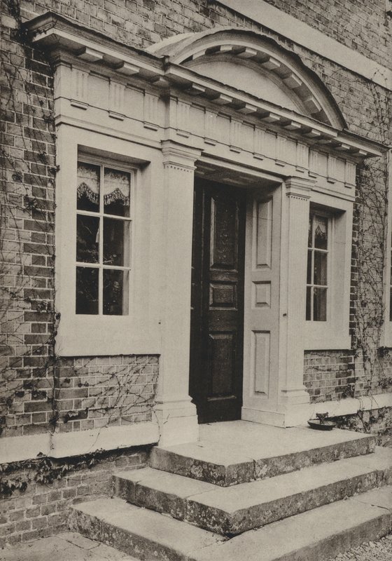 Deur, The Broad, Hellingly, Sussex (zwart-wit foto) door William Galsworthy Davie