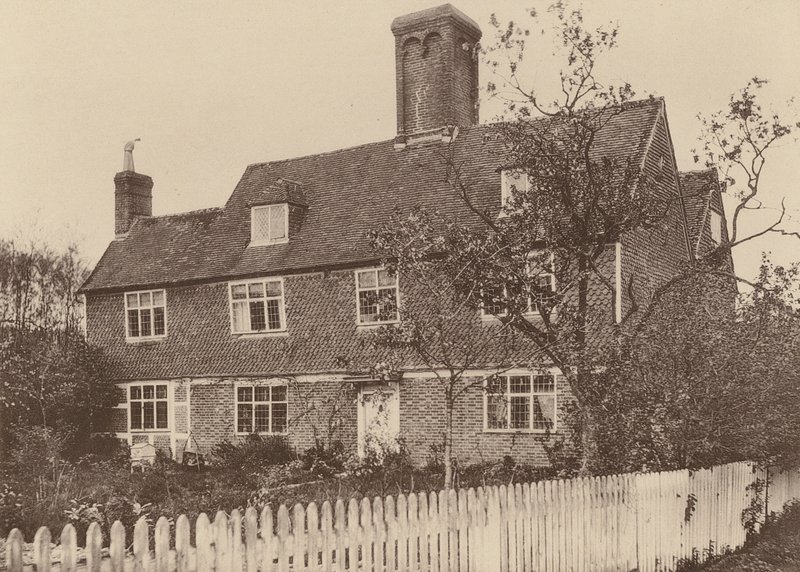 Swiggshole Boerderij, Horsmonden, Kent (zw/w foto) door William Galsworthy Davie