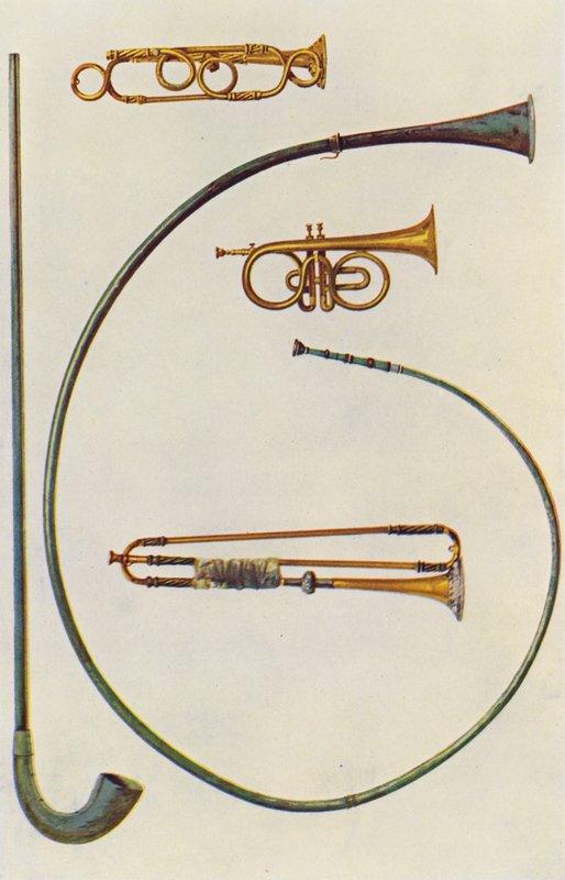 Muziekinstrumenten: Lituus en Buccina, Cornet, Trompetten door William Gibb