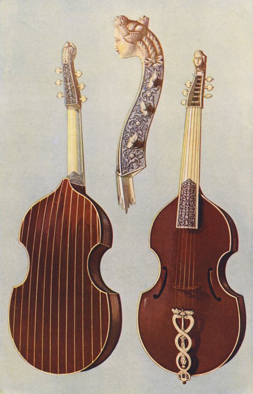 Muziekinstrumenten: Viola da gamba door William Gibb