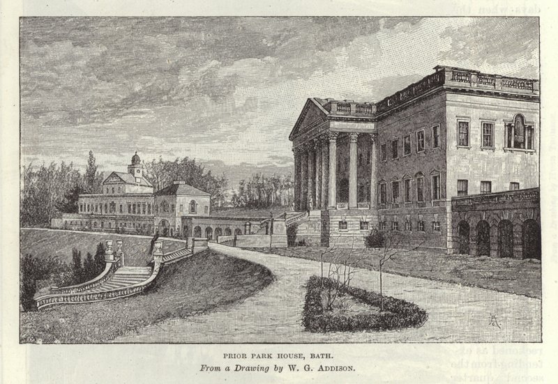Pior Park House in Bath door William Grylls Addison