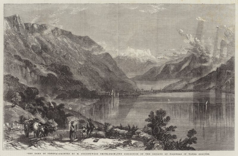 Het Meer van Genève door William Harding Collingwood Smith