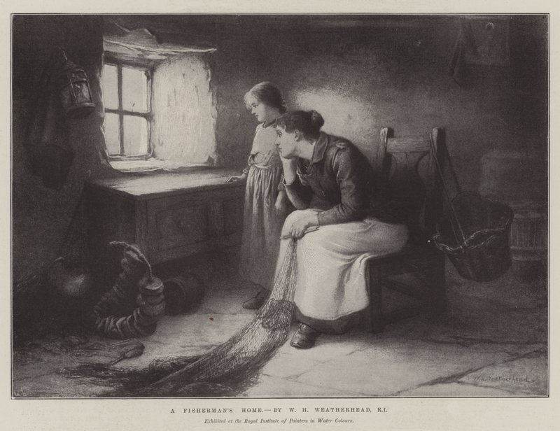 Een Vissershuis door William Harris Weatherhead