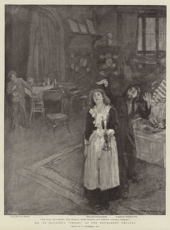 De Trilby van meneer Du Maurier in het Haymarket Theatre door William Hatherell