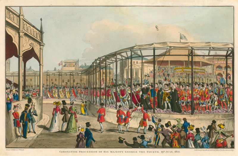 Kroningsprocessie van Zijne Majesteit George IV, 19 juli 1821 door William Heath