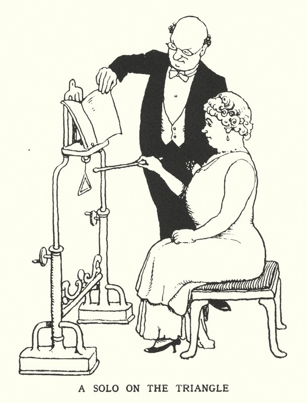 Een solo op de triangel door William Heath Robinson