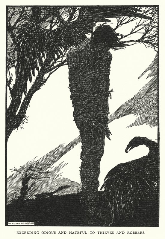Buitengewoon hatelijk en verfoeilijk voor dieven en rovers door William Heath Robinson