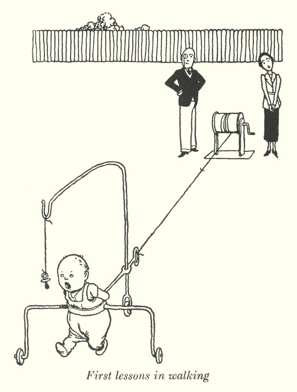 Eerste lessen in lopen door William Heath Robinson