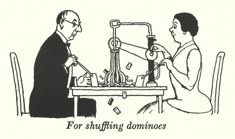 Voor het schudden van domino