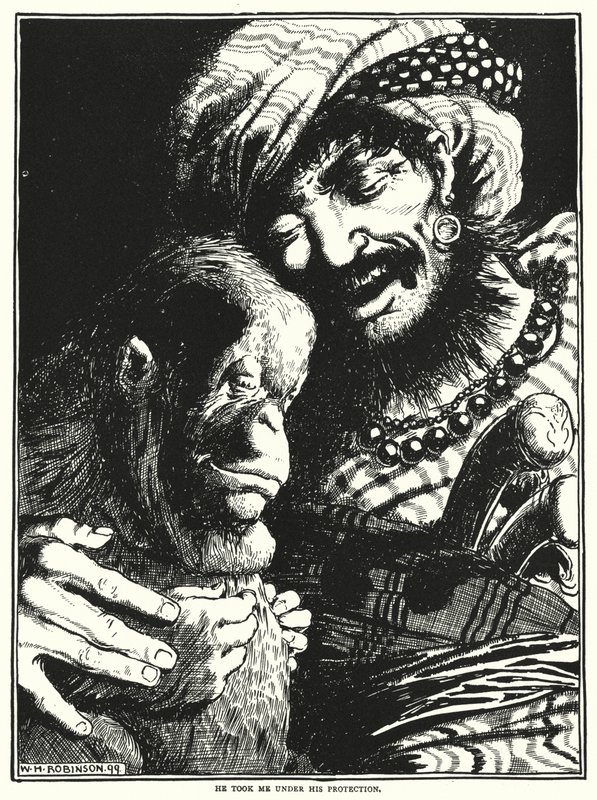 Hij nam me onder zijn bescherming door William Heath Robinson