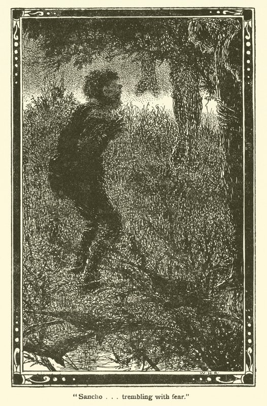 Illustratie voor Don Quichot door William Heath Robinson