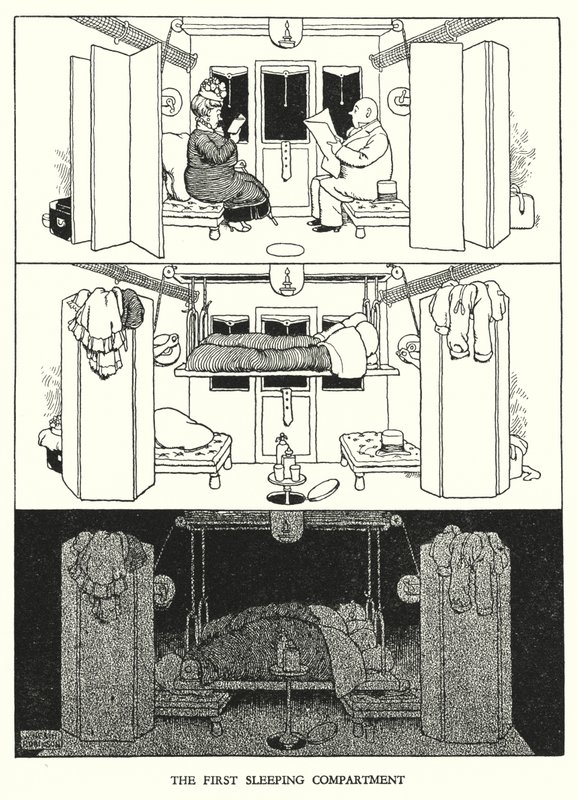 Illustratie voor Railway Ribaldry door W Heath Robinson door William Heath Robinson