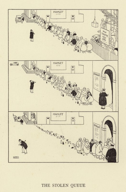 De Gestolen Queue door William Heath Robinson
