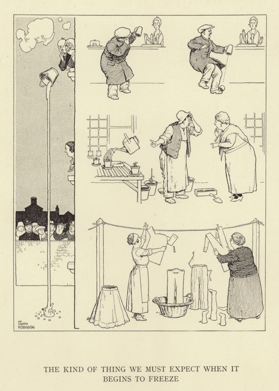 Het soort dingen dat we kunnen verwachten als het begint te vriezen door William Heath Robinson