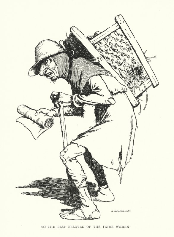 Aan de meest geliefde van de schone vrouwen door William Heath Robinson