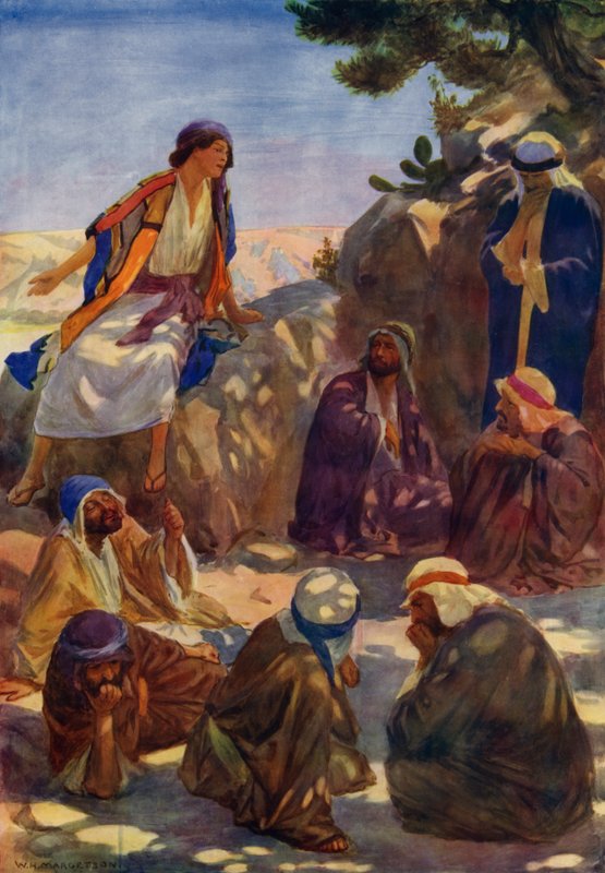 Jozef vertelt zijn dromen door William Henry (after) Margetson