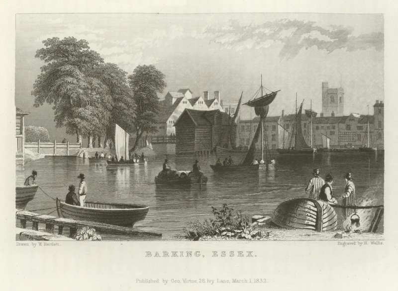 Barking, Essex door William Henry Bartlett