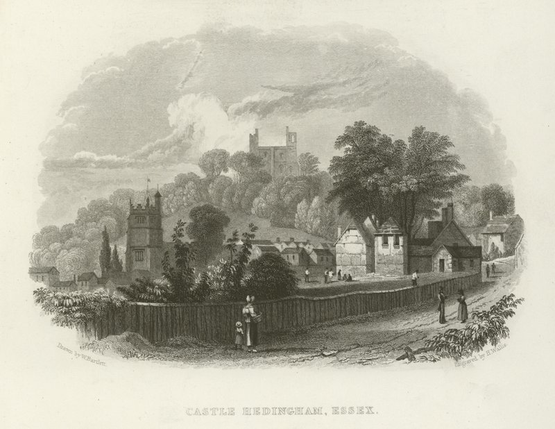 Kasteel Hedingham, Essex door William Henry Bartlett